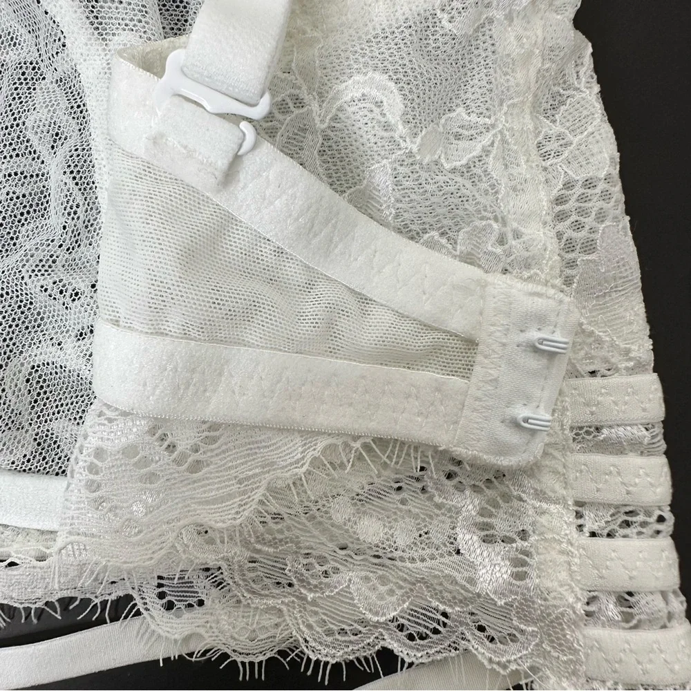 La Senza women’s white rhinestone bra size 36DD - Picture 8 of 13